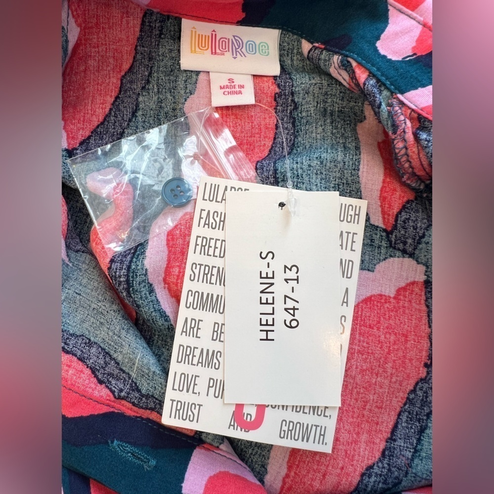 NWT LuLaRoe Helene Tiered Midi Dress Size Small - Picture 3 of 9